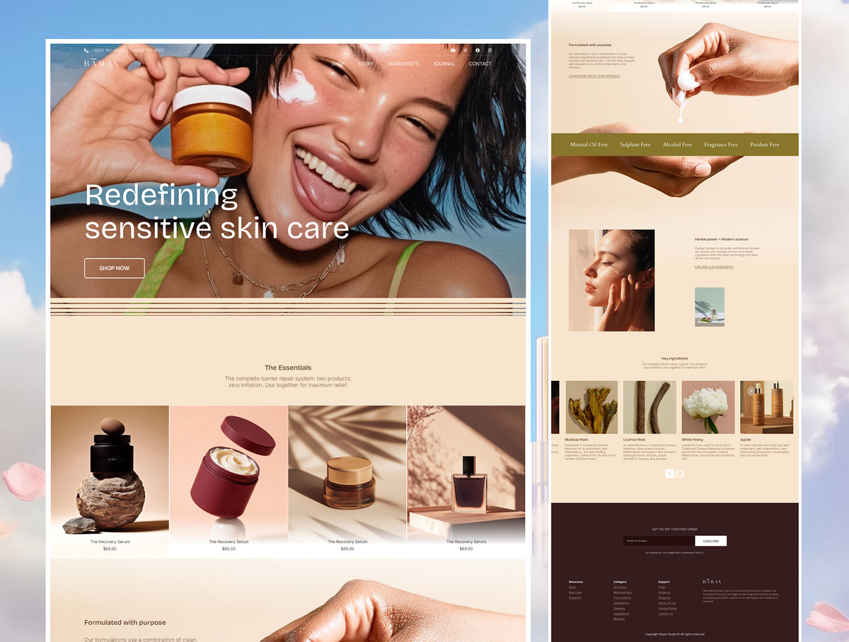 Beauty and Cosmetics Website
