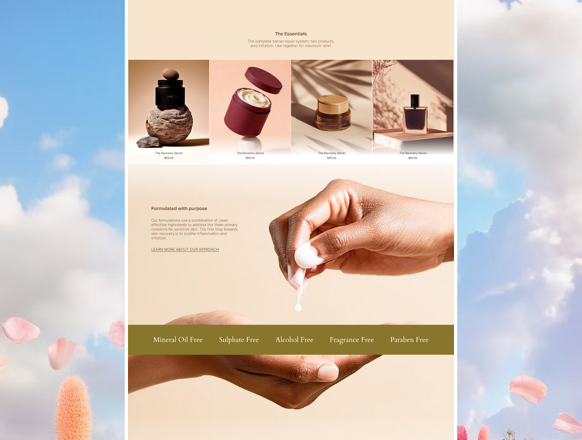 Beauty and Cosmetics Website Image 1
