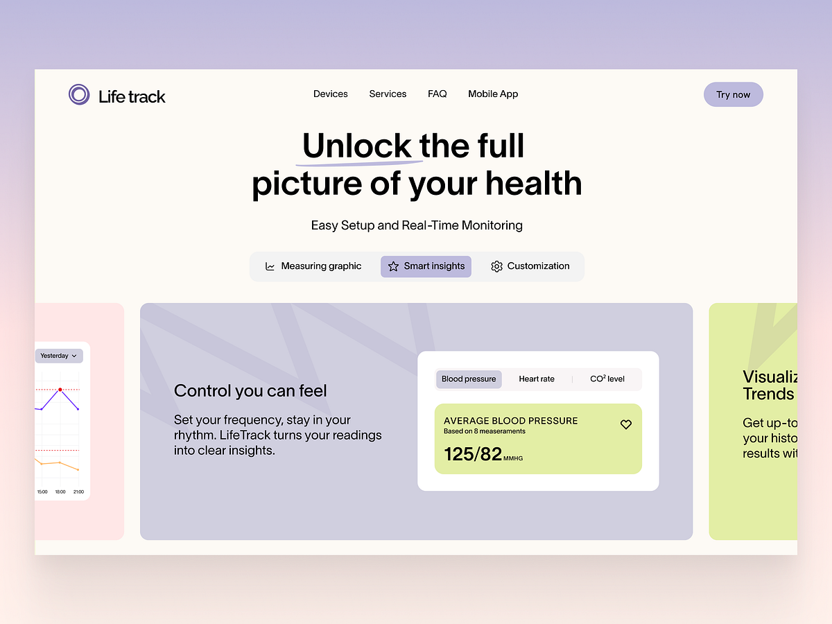 Case Study: Life Track Mobile App & Landing Page Image 4