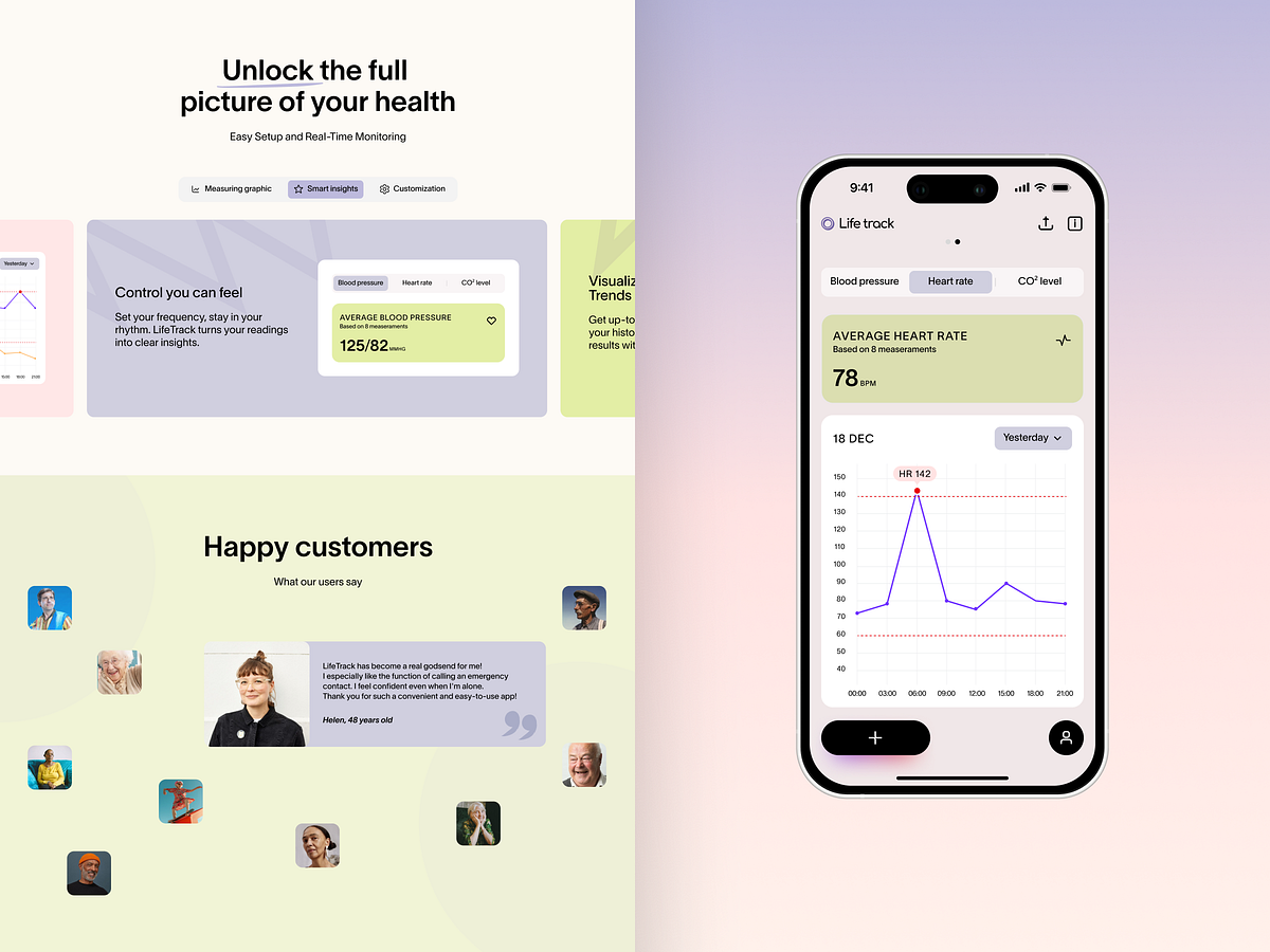 Case Study: Life Track Mobile App & Landing Page Image 5