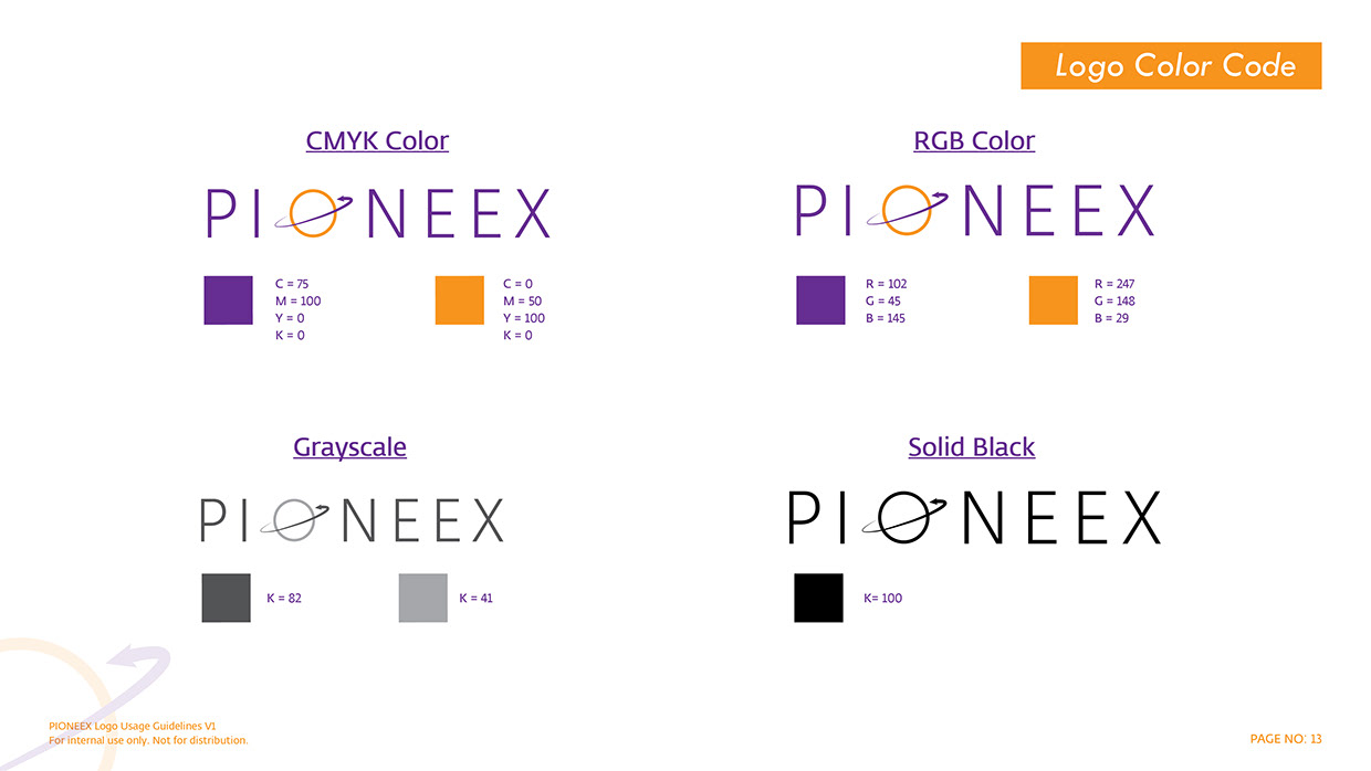 PIONEEX Corporate Identity Manual Image 7