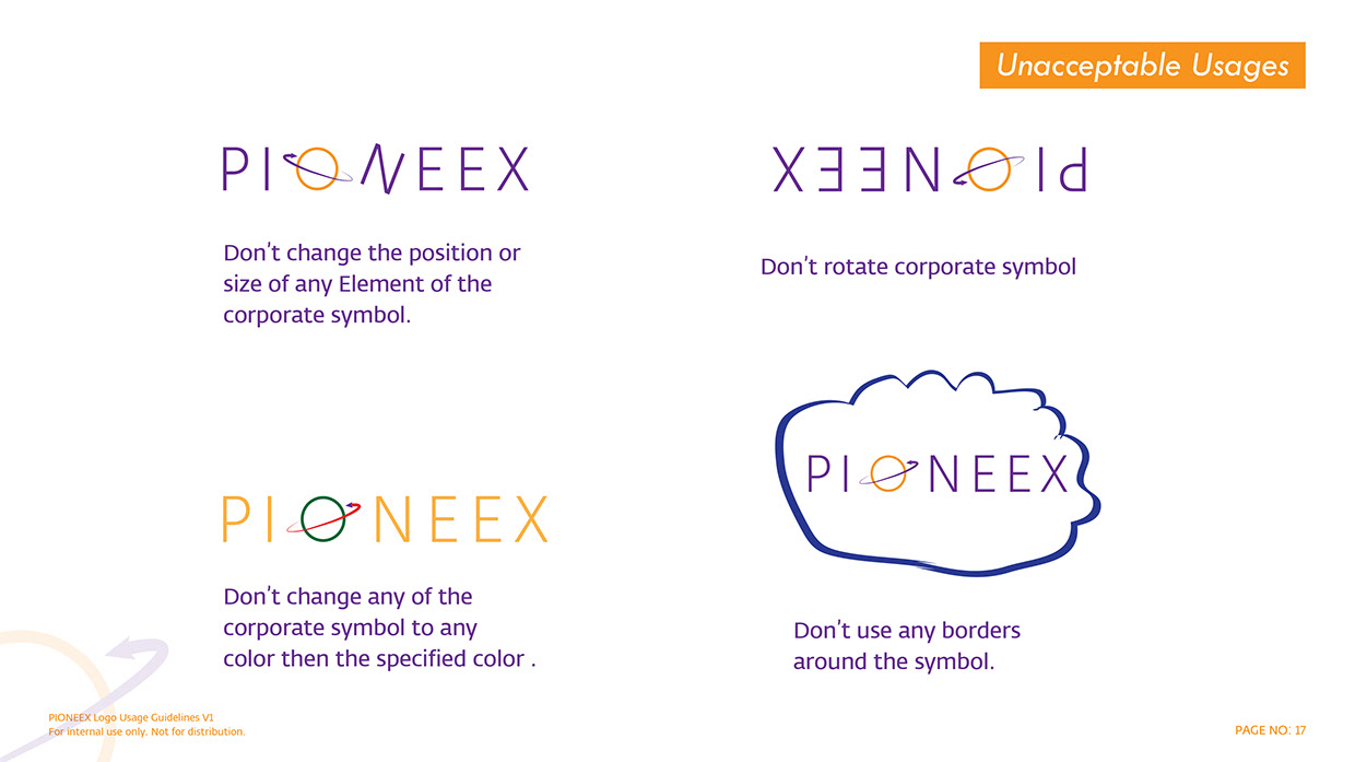 PIONEEX Corporate Identity Manual Image 11