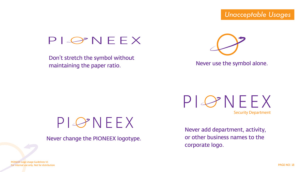 PIONEEX Corporate Identity Manual Image 12