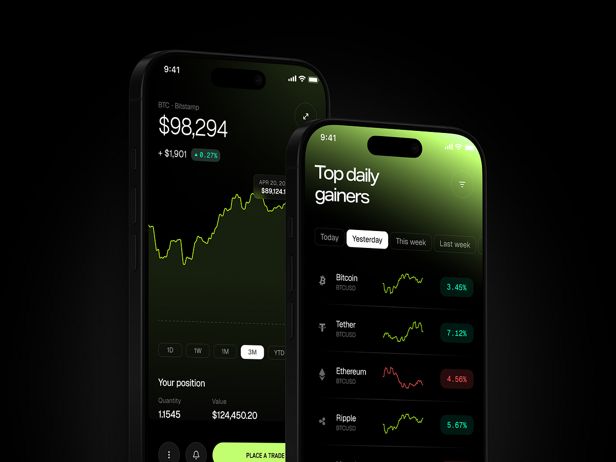 Finance mobile trading app Image 0