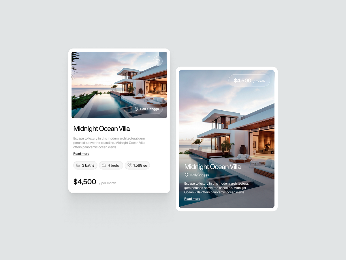 Filters and sort components for real estate platform Image 0