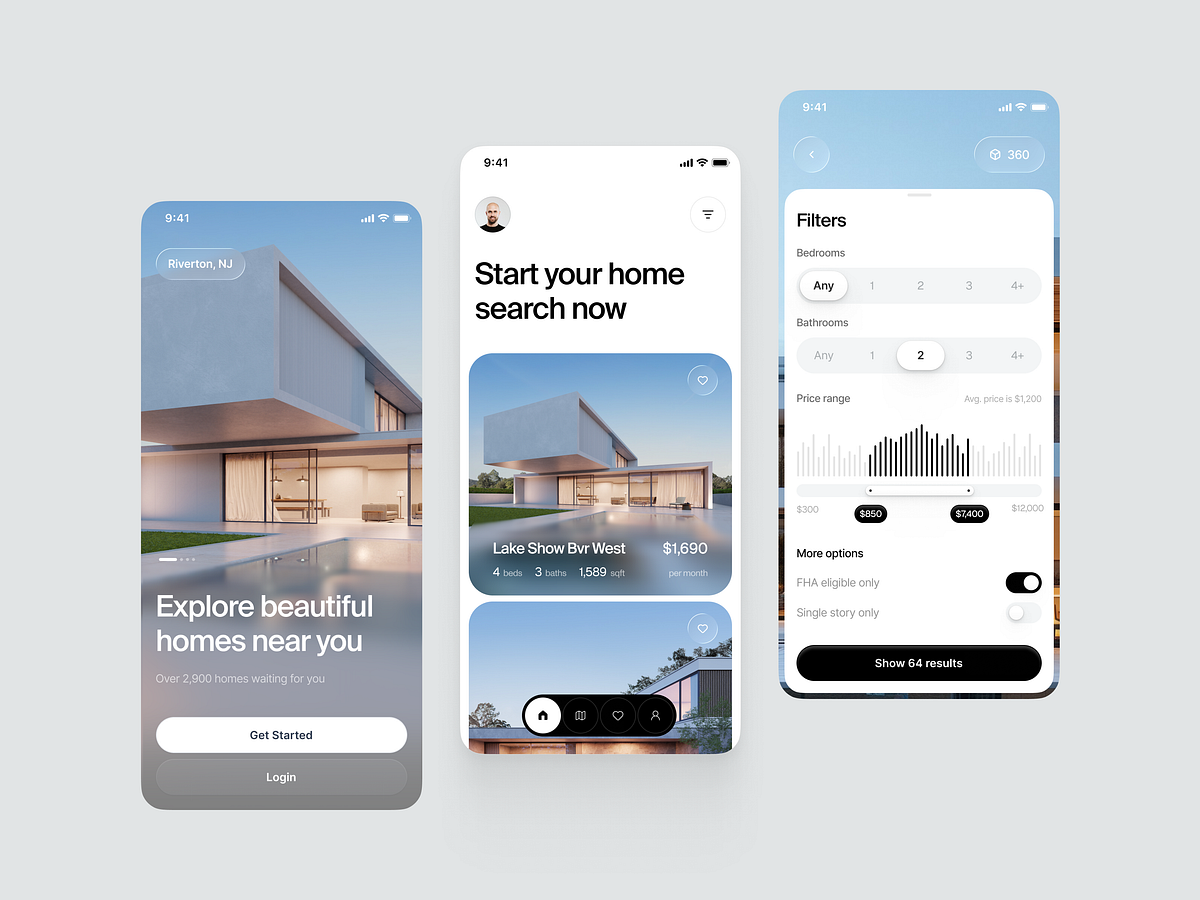 Real estate mobile app motion filtering Image 0
