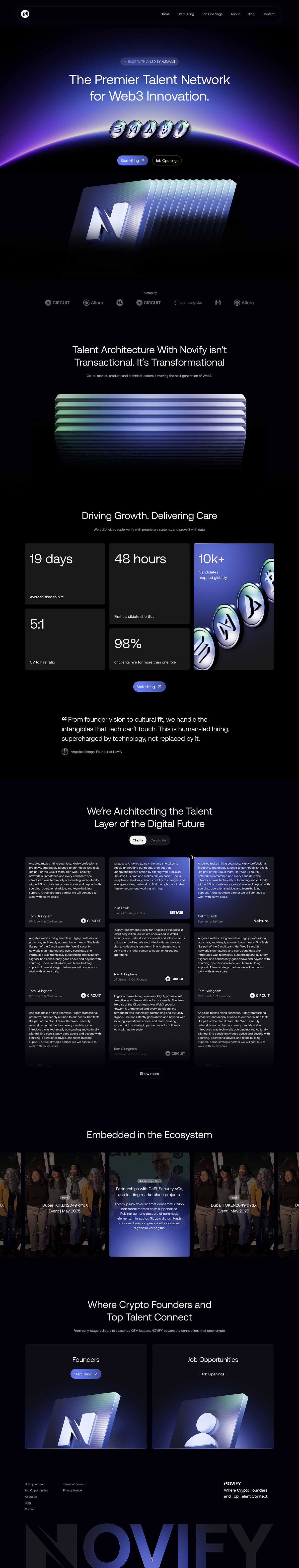 Web3.0 Hiring Landing Page Image 0