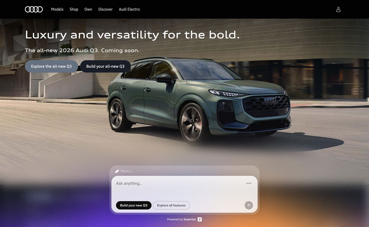 Superbar - AI Search Bar Interaction Design & Motion Image 0