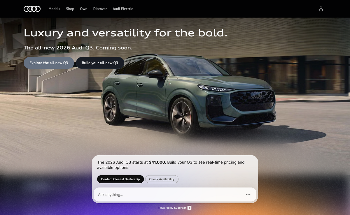 Superbar - AI Search Bar Interaction Design & Motion Image 1