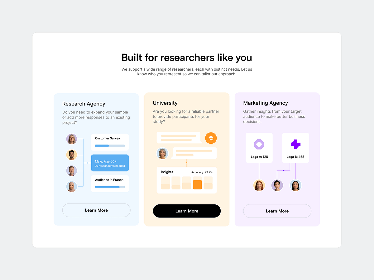 Bohemian Research Landing Page Homepage Design Image 0