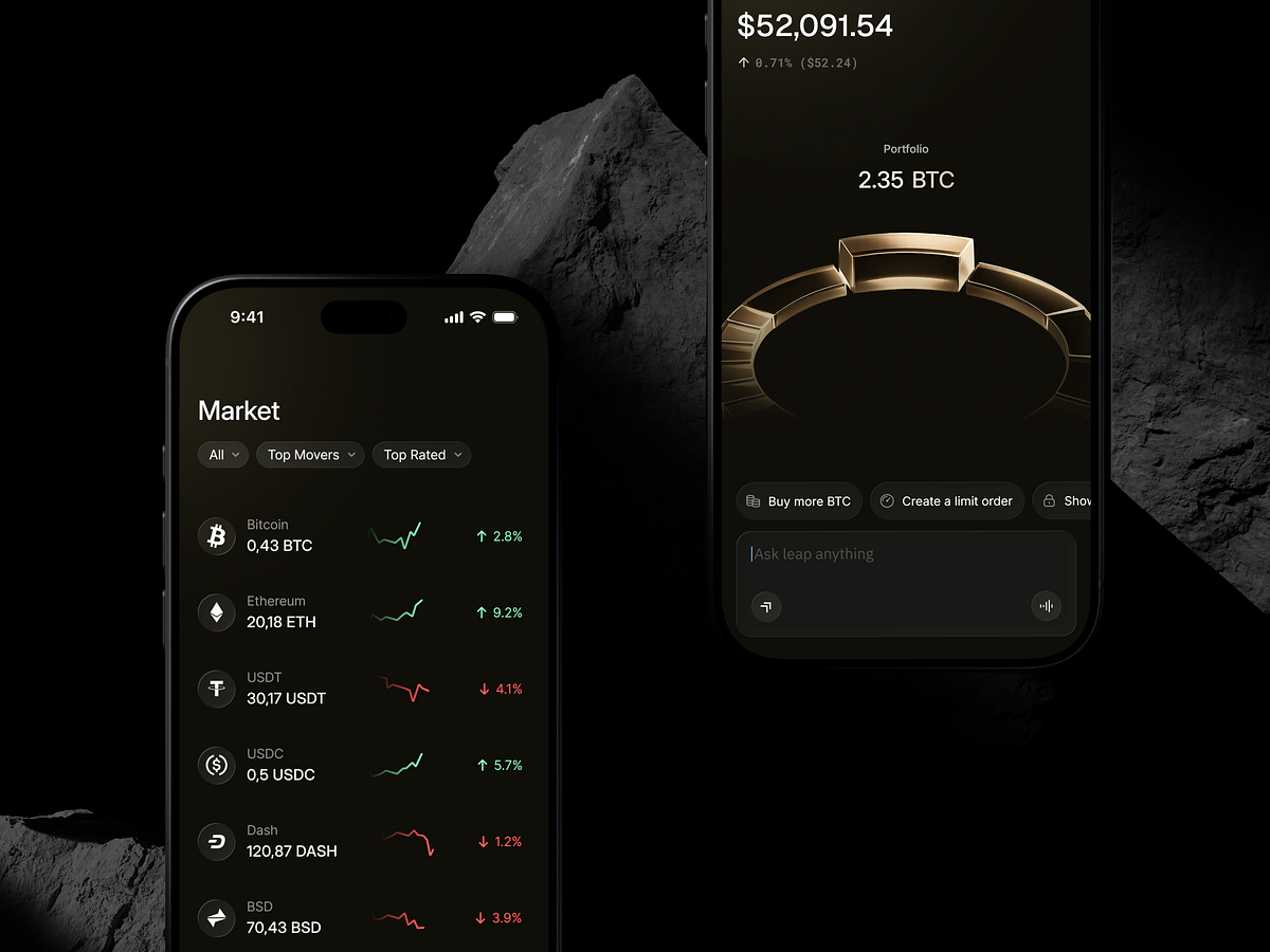 Leap: Crypto Trading App with AI Assistant Image 1