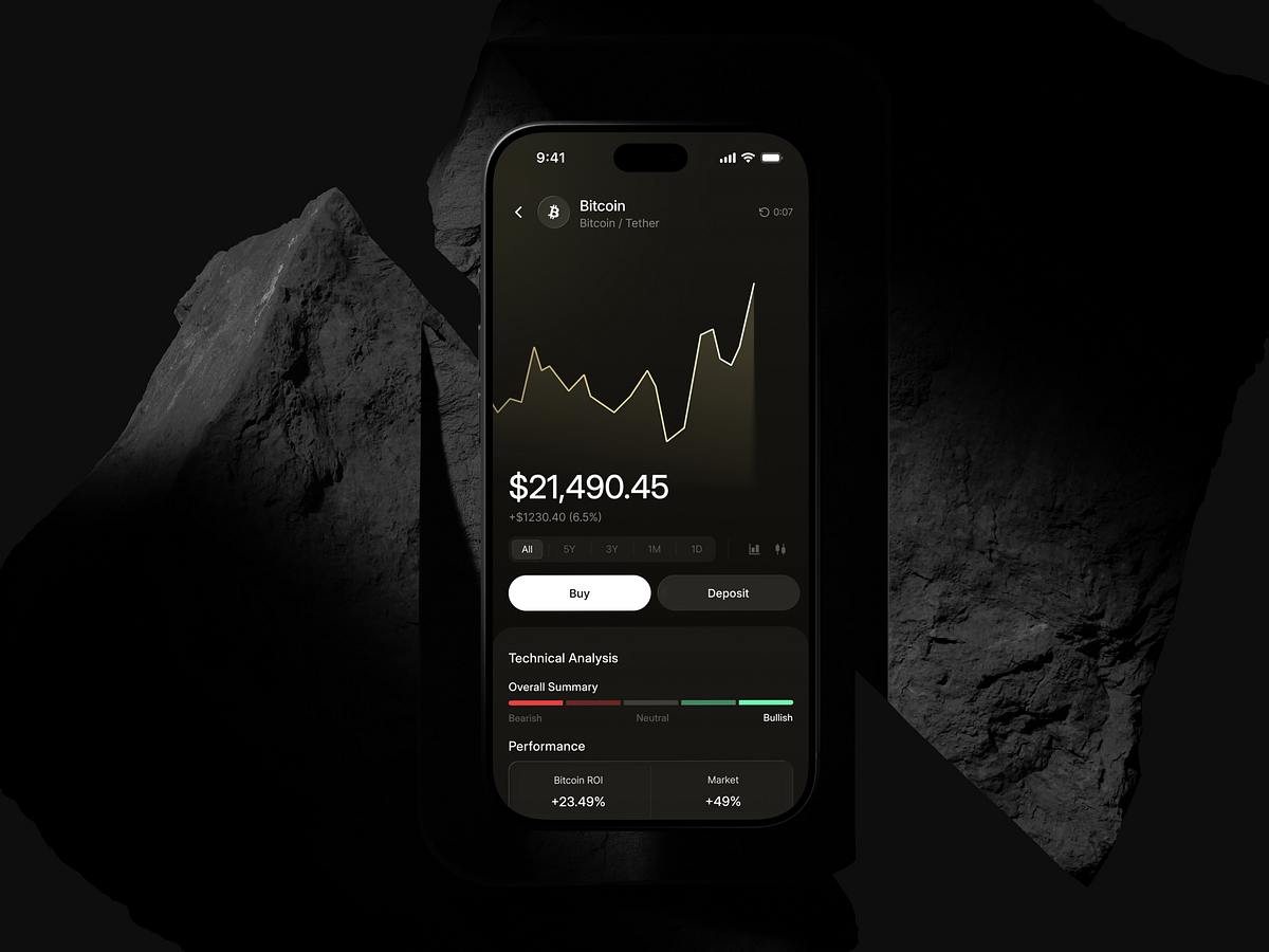 Leap: Crypto Swap and Market Order UI Image 2