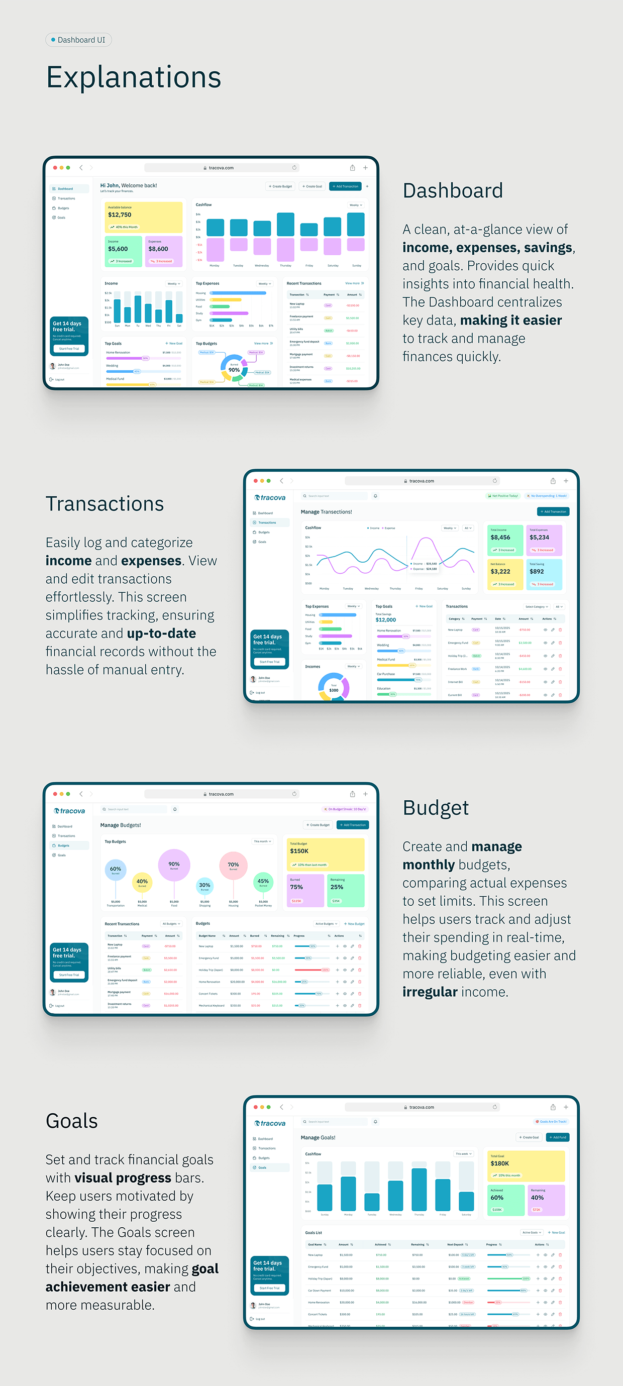 Tracova Case Study : Finance Management for Freelancers Image 11