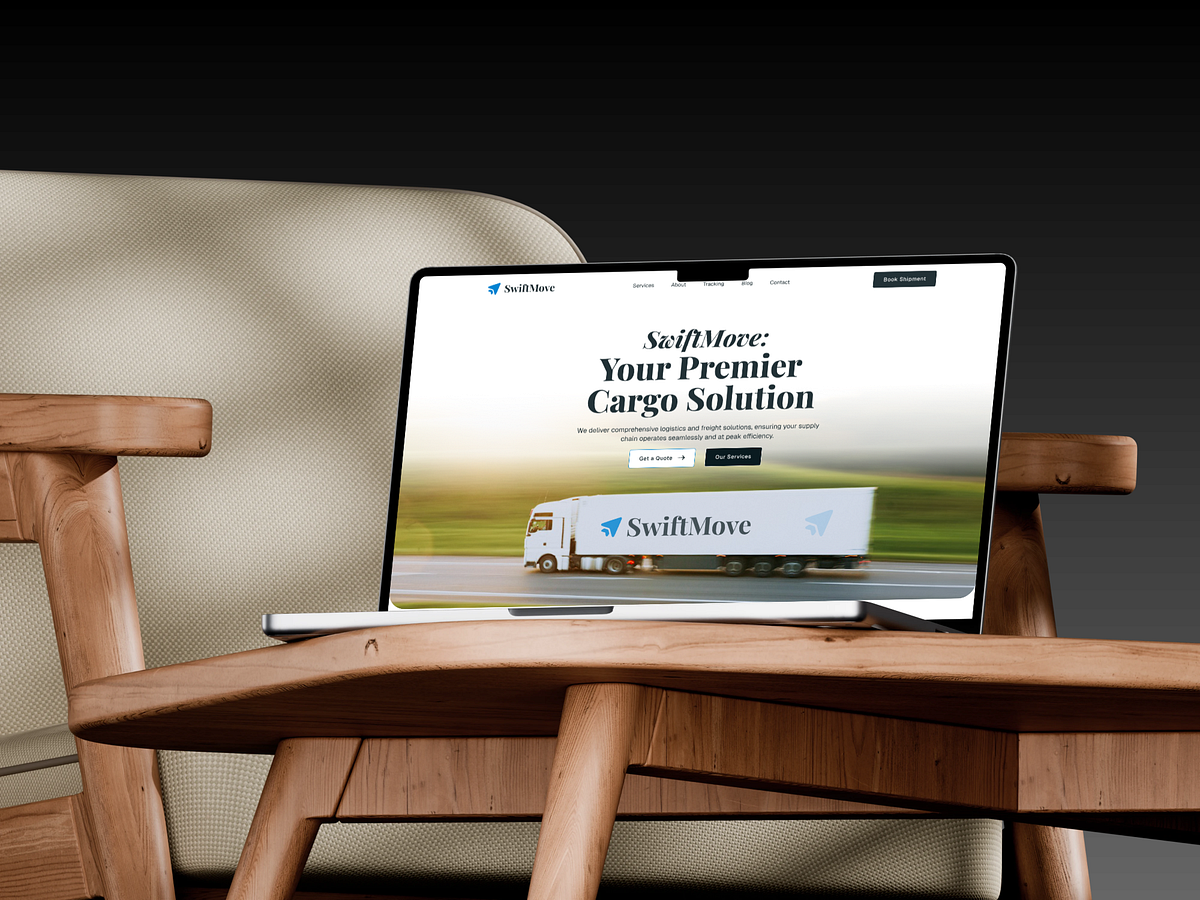 Landing Page Design for SwiftMove Cargo Company's Website Image 1