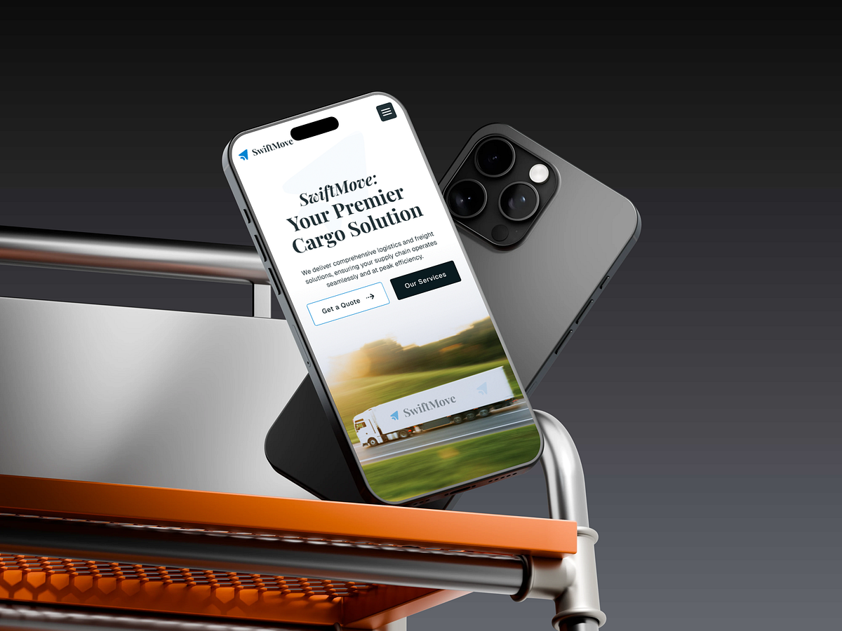 Landing Page Design for SwiftMove Cargo Company's Website Image 2