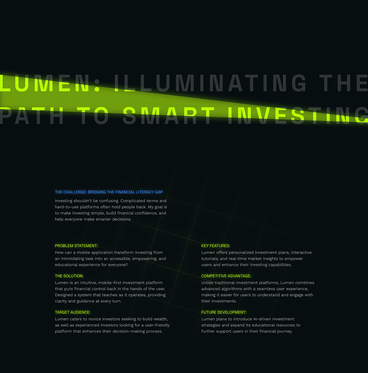 Lumen: A Modern Stock Investment Platform - Mobile App Image 0