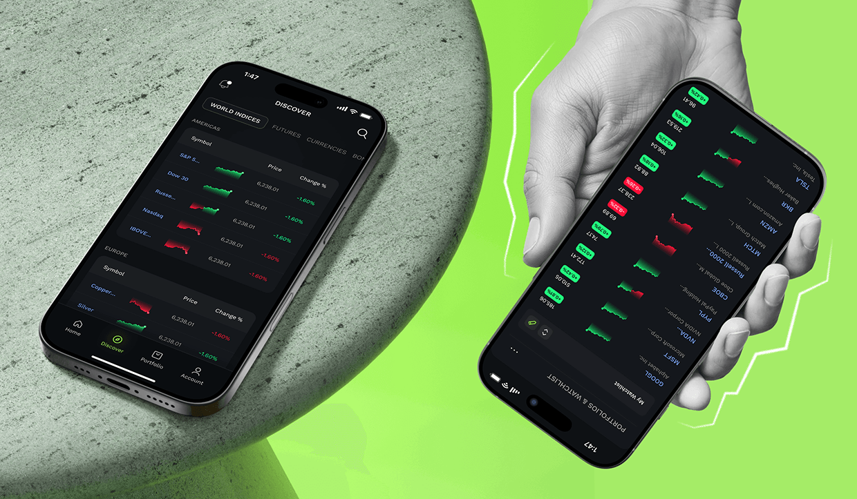 Lumen: A Modern Stock Investment Platform - Mobile App Image 2