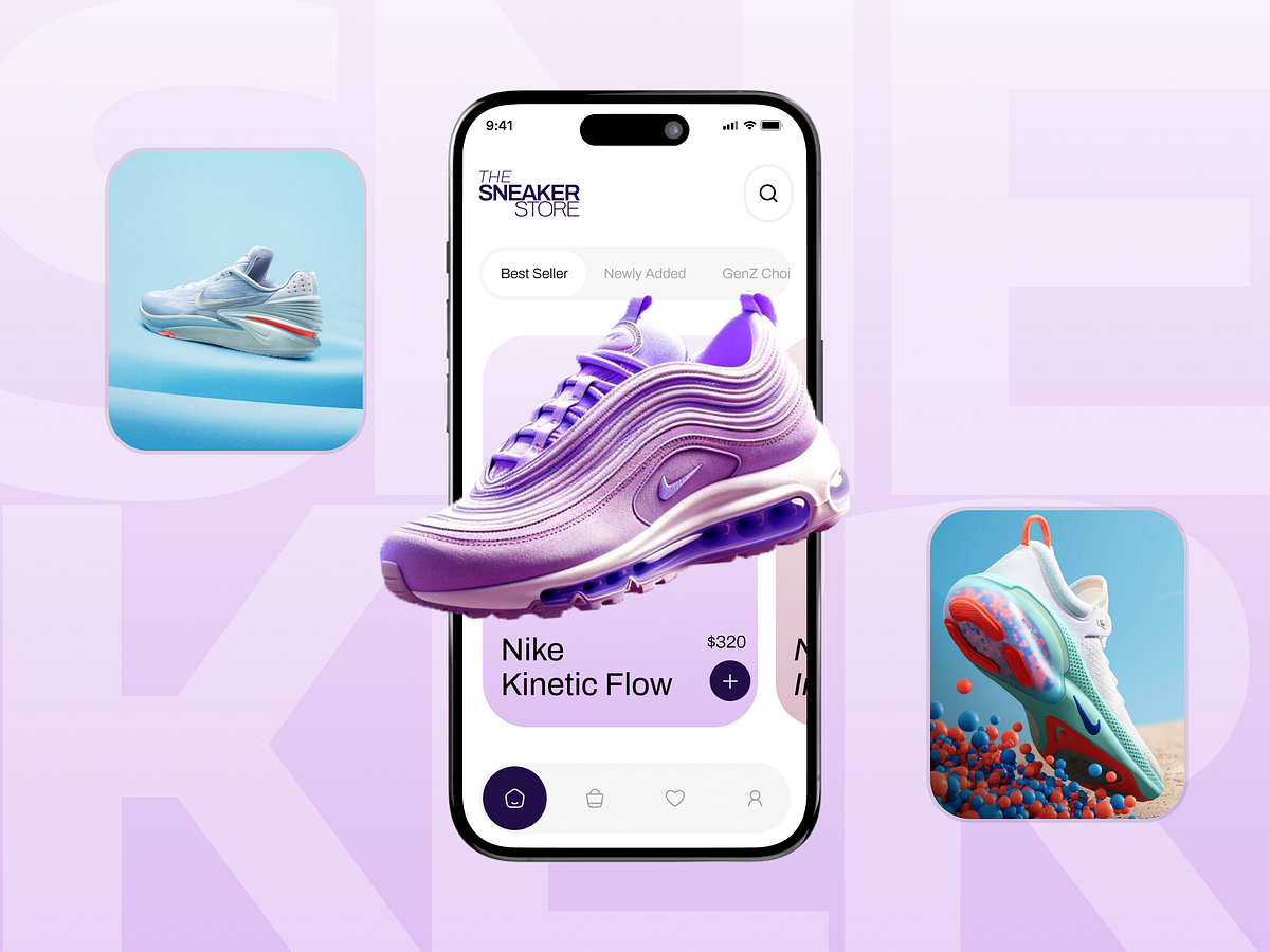 Sneakers Shopping App UI Image 2