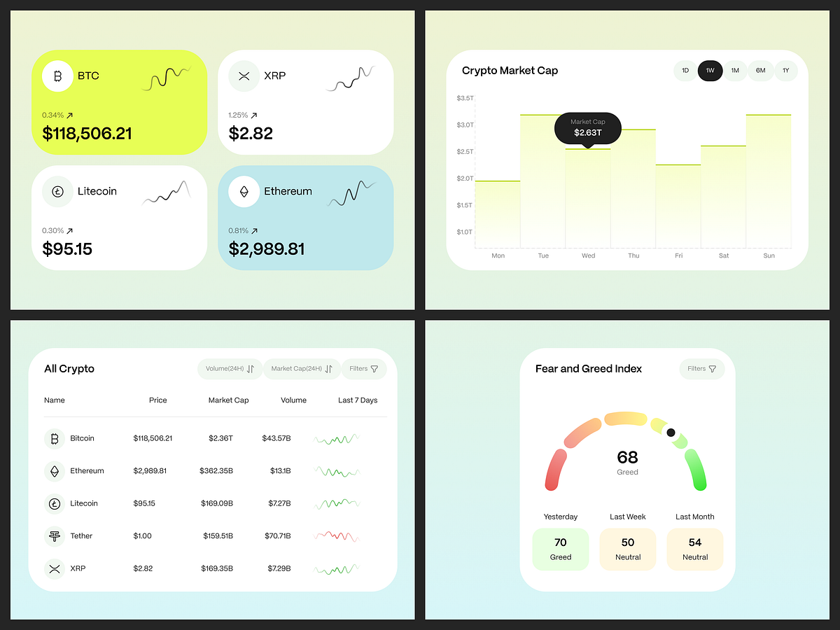Fintech Wallet Dashboard UI Design Image 3