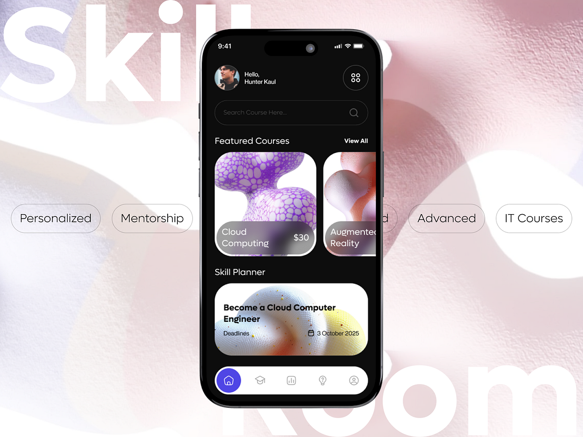 E-learning App UI Design Concept