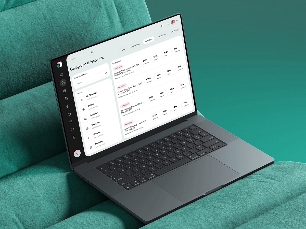 Ads Manager Dashboard UI Design Image 0