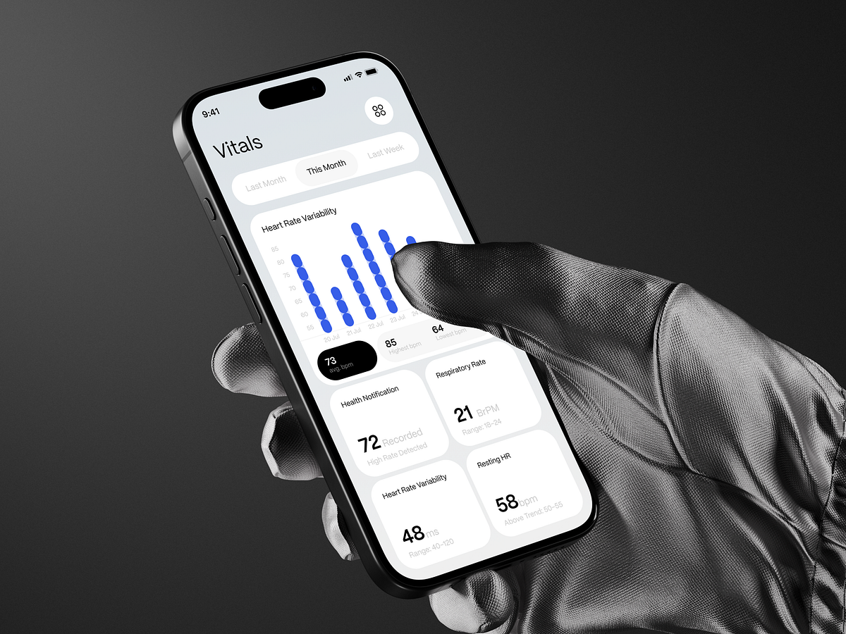 Health Monitor App UI Design Image 2