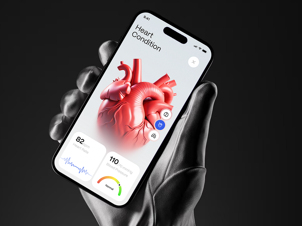 Health Monitor App UI Design Image 3