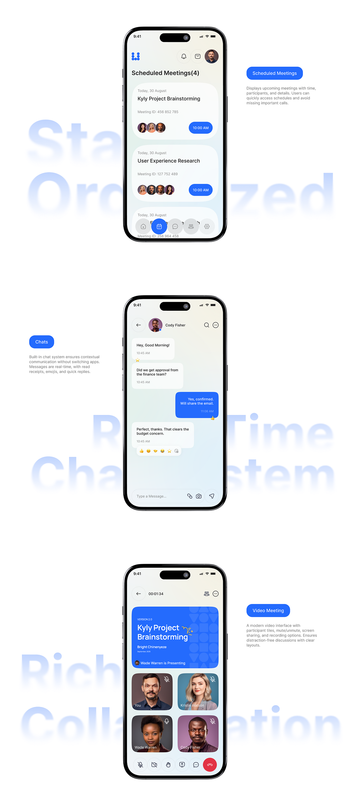 Online Meeting App Design Image 8