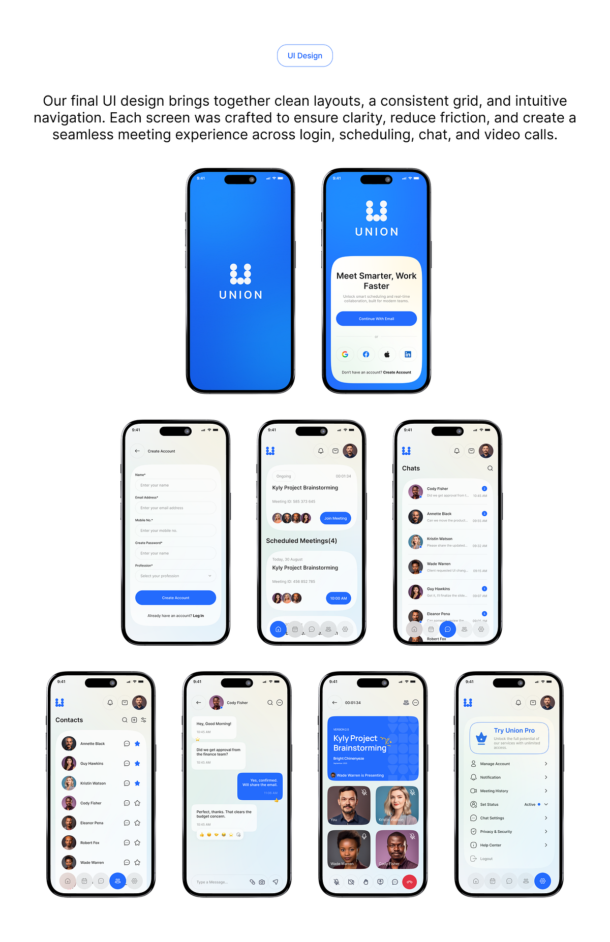 Online Meeting App Design Image 10