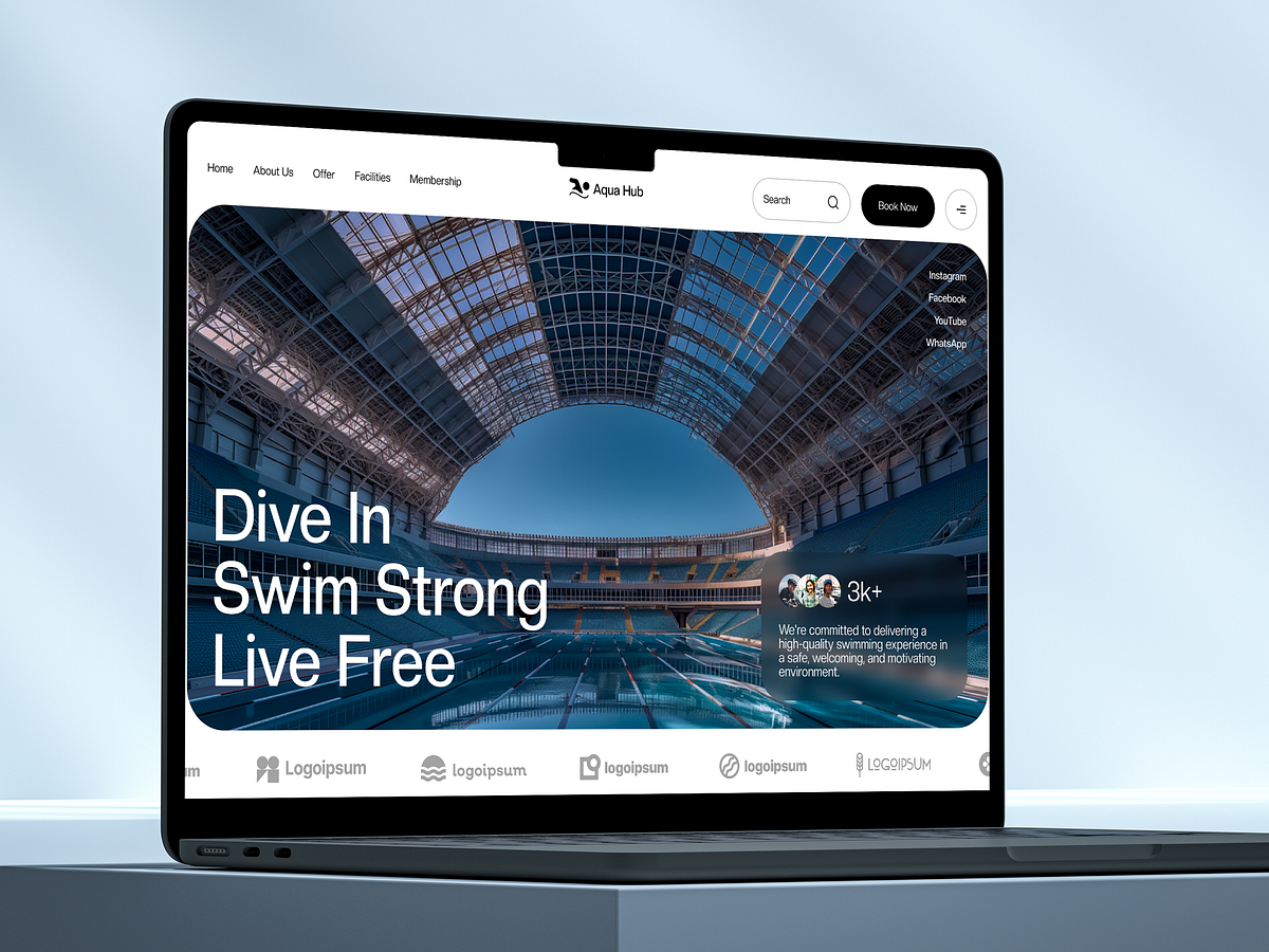 Swimming Club Website Design