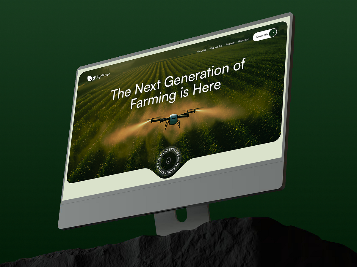 AgriFlyer - Agriculture Drone Landing Page Image 1