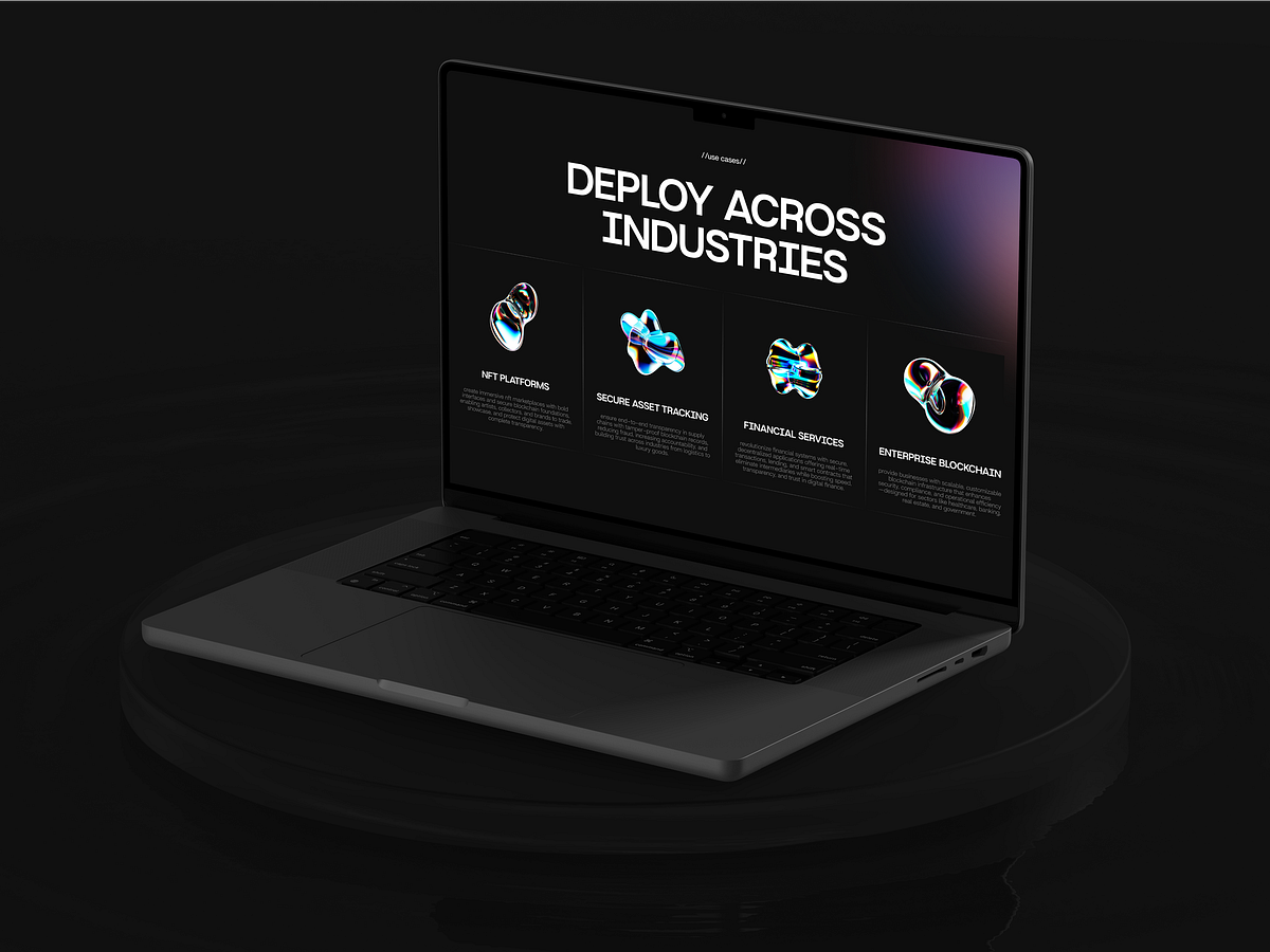 Blockchain Website UI/UX Case Study Image 1