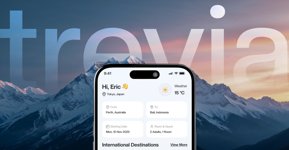 Trevia - AI Travel App Concept Image 0