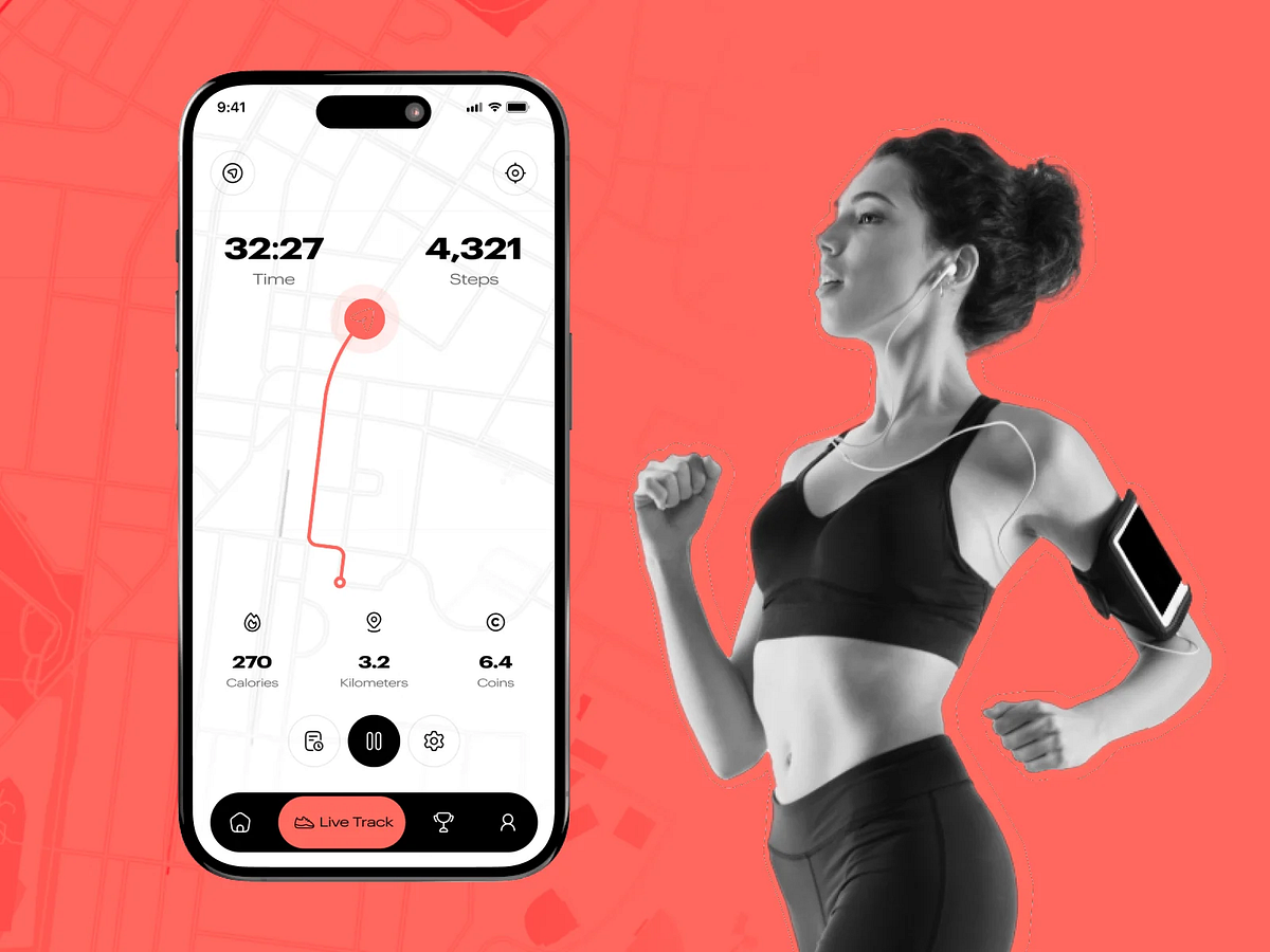 AI Fitness App Design Concept Image 0