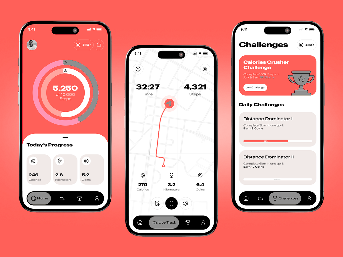 AI Fitness App Design Concept Image 2