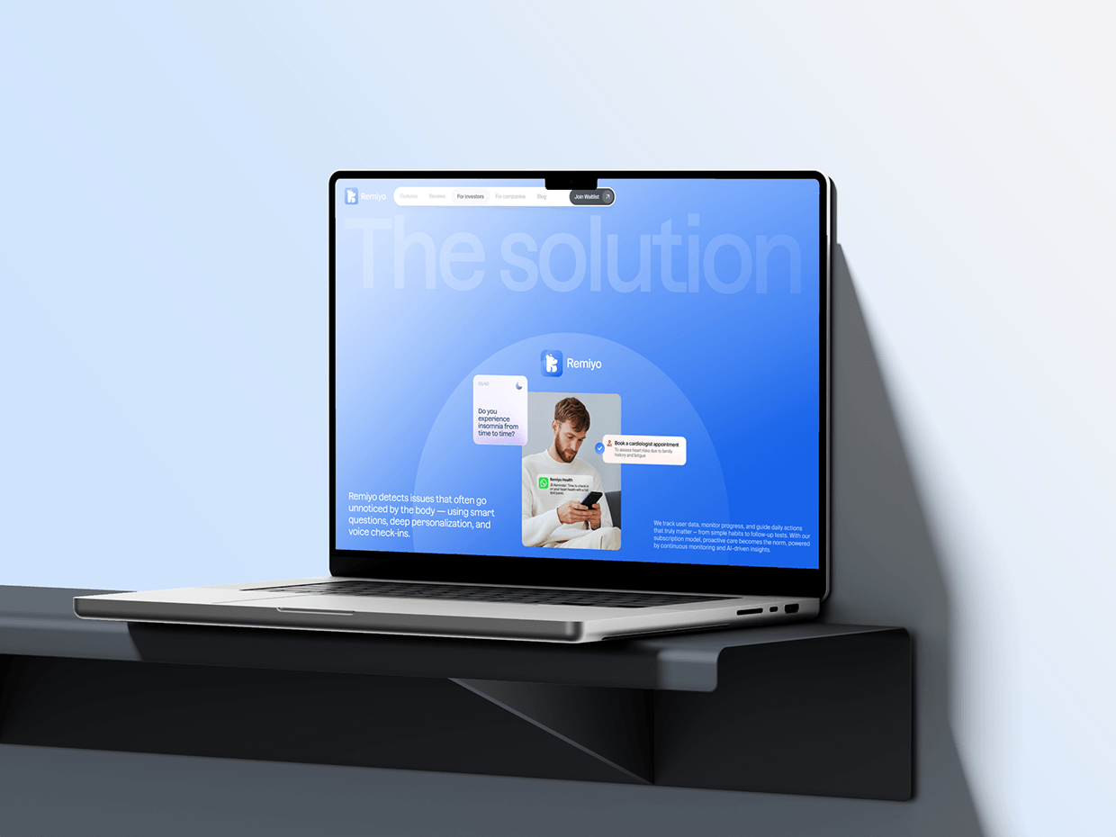 Remiyo – Website for Healthtech & Wellbeing startup Image 5