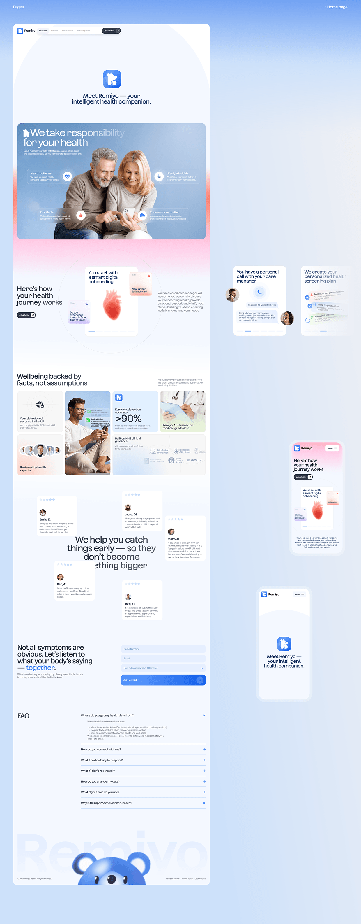 Remiyo – Website for Healthtech & Wellbeing startup Image 8