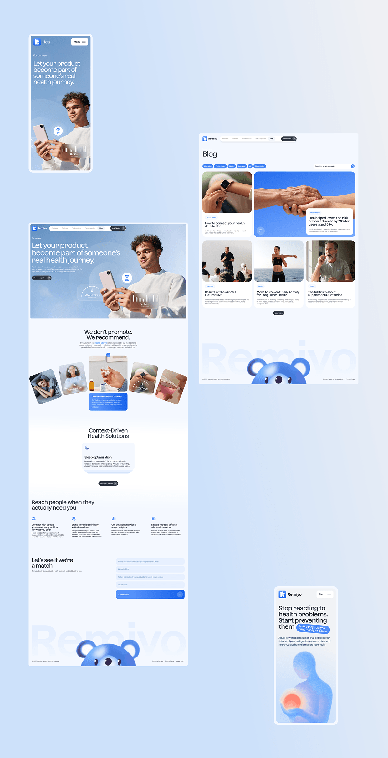 Remiyo – Website for Healthtech & Wellbeing startup Image 14