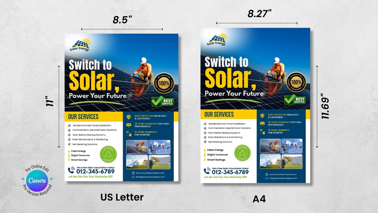 Solar Energy Flyer Template Image 0