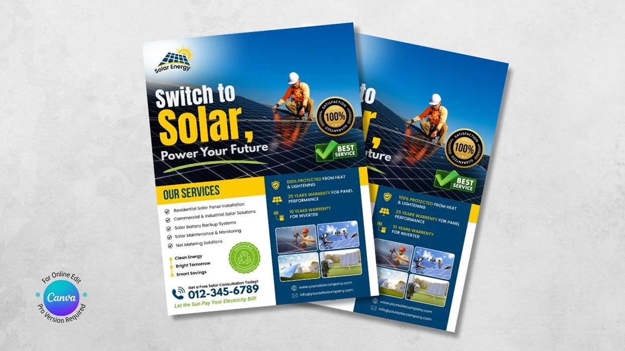 Solar Energy Flyer Template Image 2