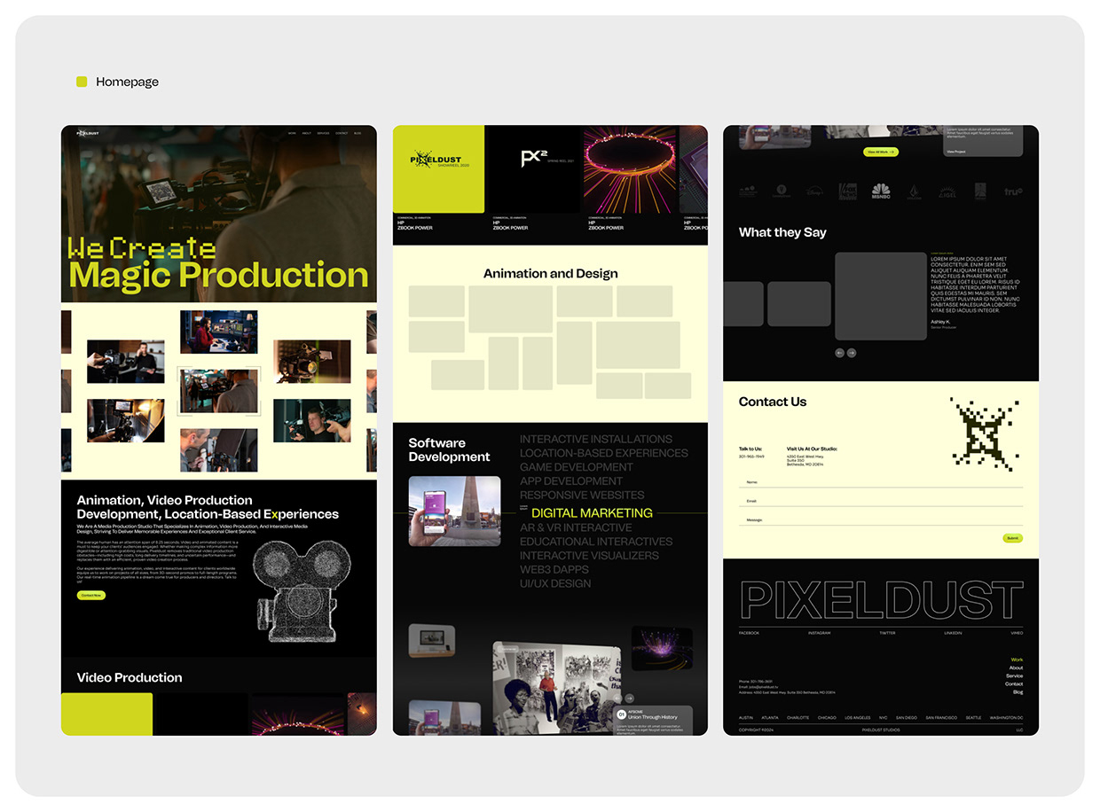 Pixel Dust Website Design Image 3