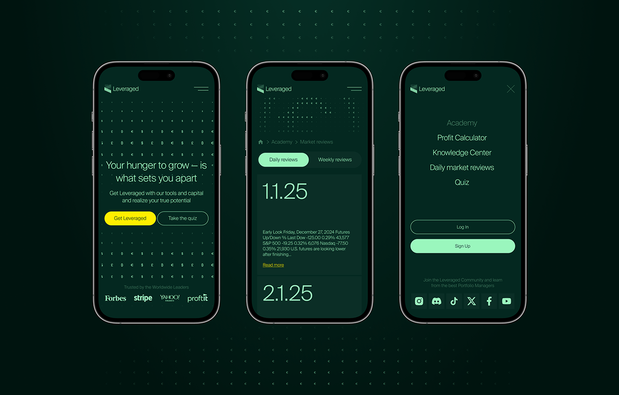 Leveraged: Branding & Web design Image 15