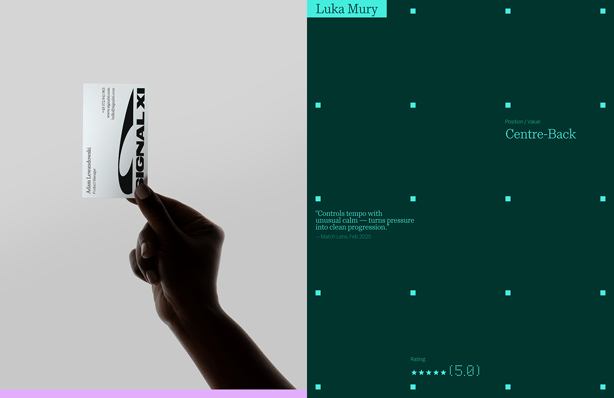 SIGNAL XI: Branding a Football AI Image 5
