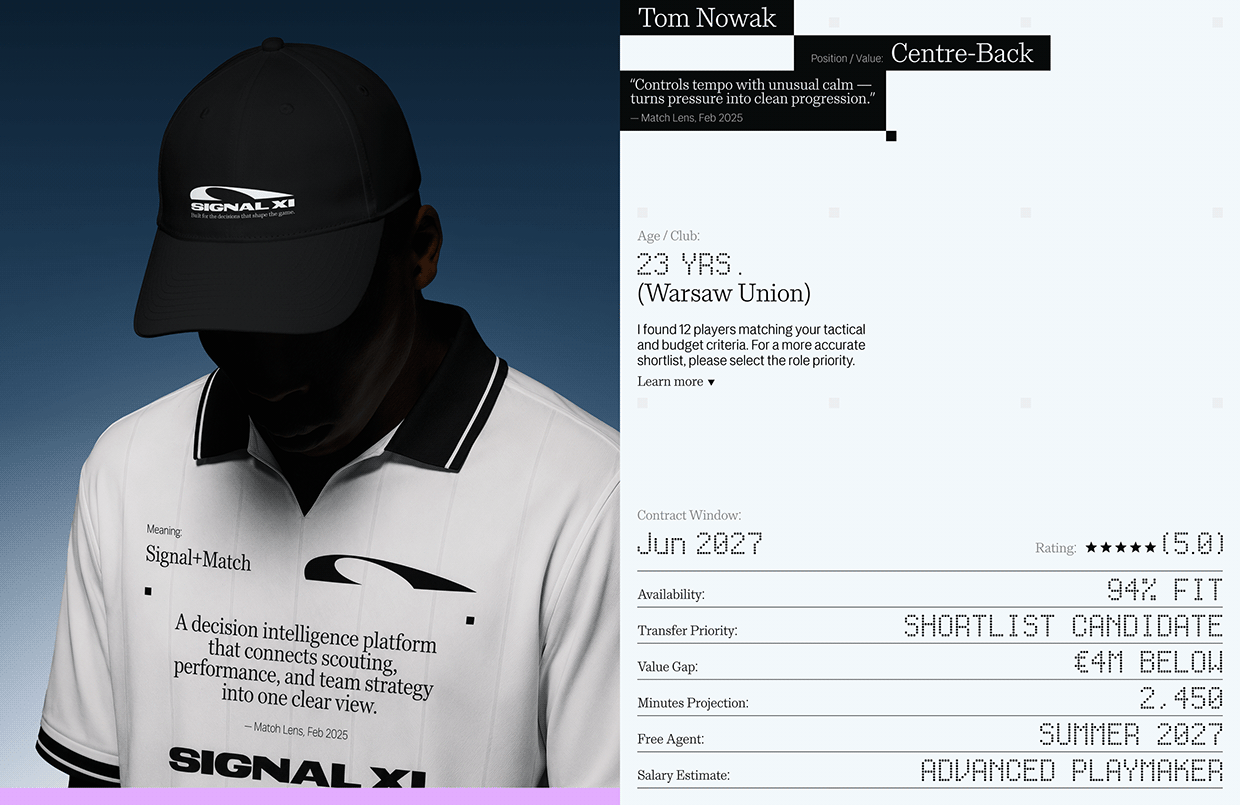 SIGNAL XI: Branding a Football AI Image 11