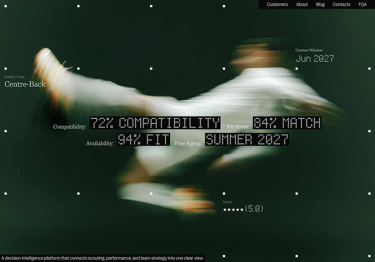 Hero Section for an AI Sports Platform
