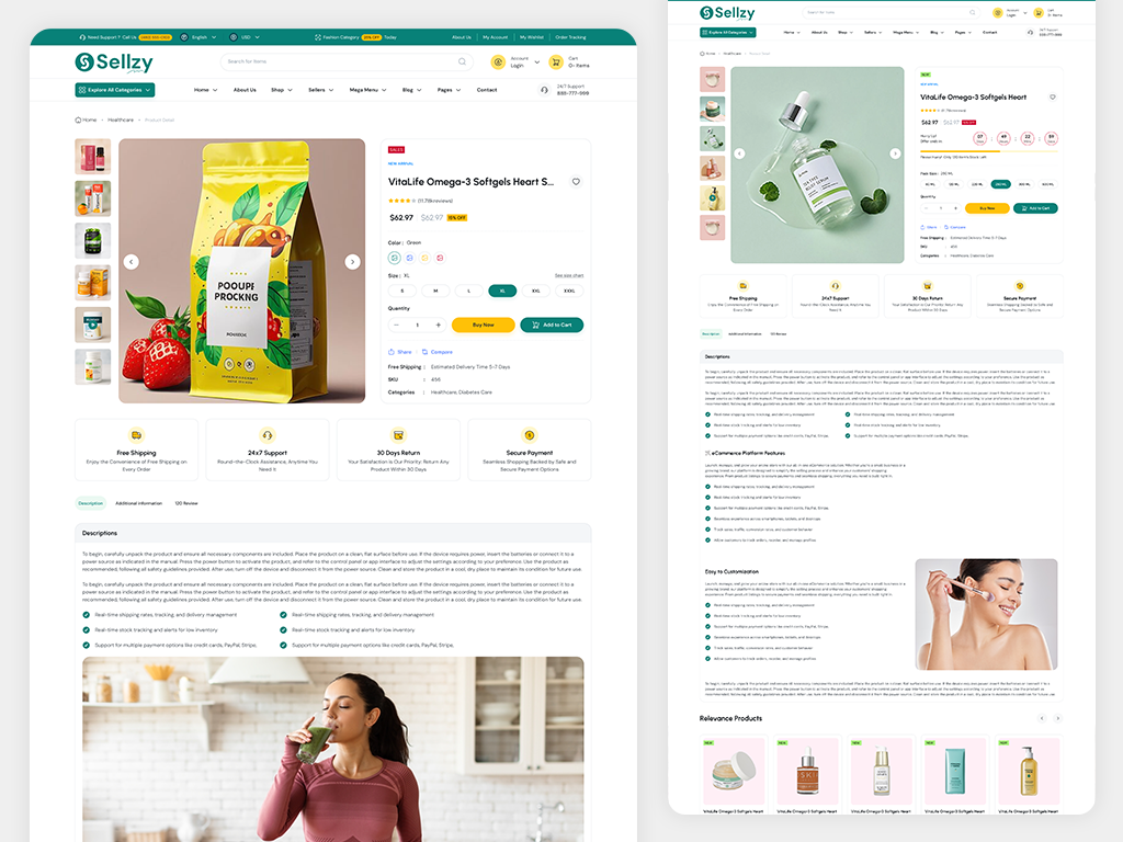 Sellzy- eCommerce Product Details Page
