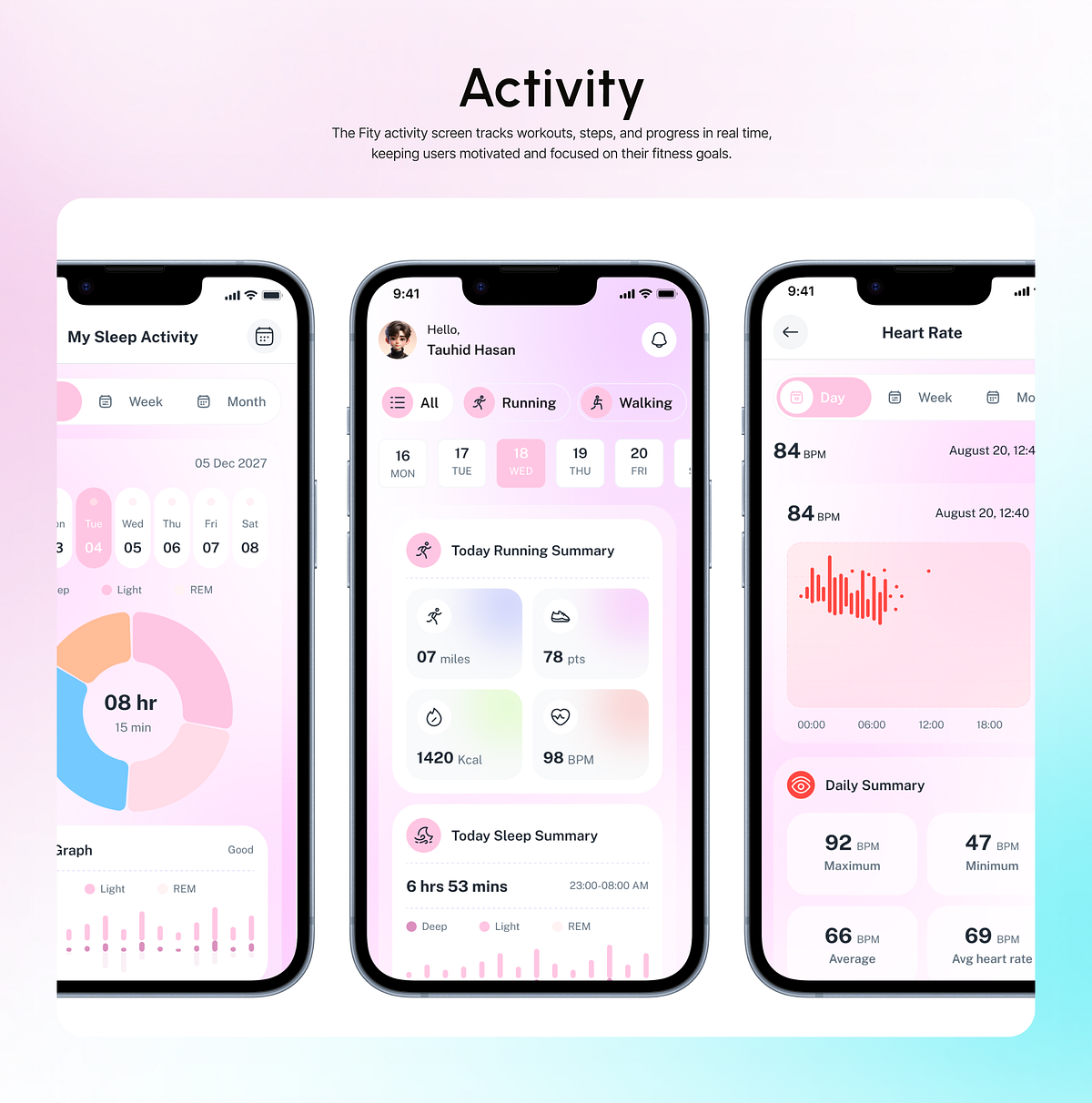 Fity - Fitness Tracking Mobile App Case Study Image 12
