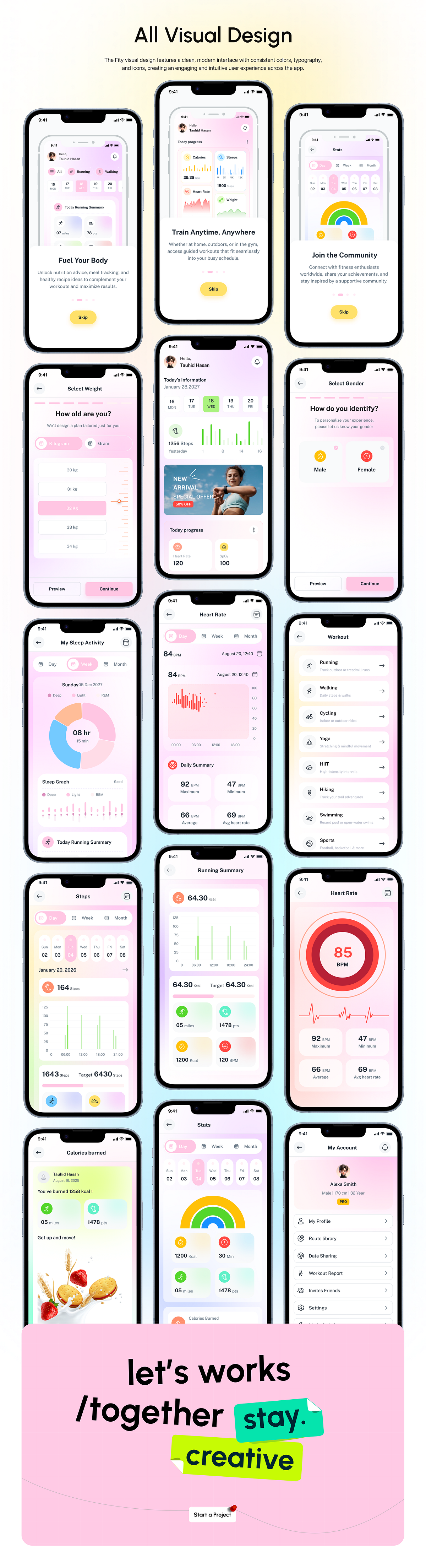 Fity - Fitness Tracking Mobile App Case Study Image 14
