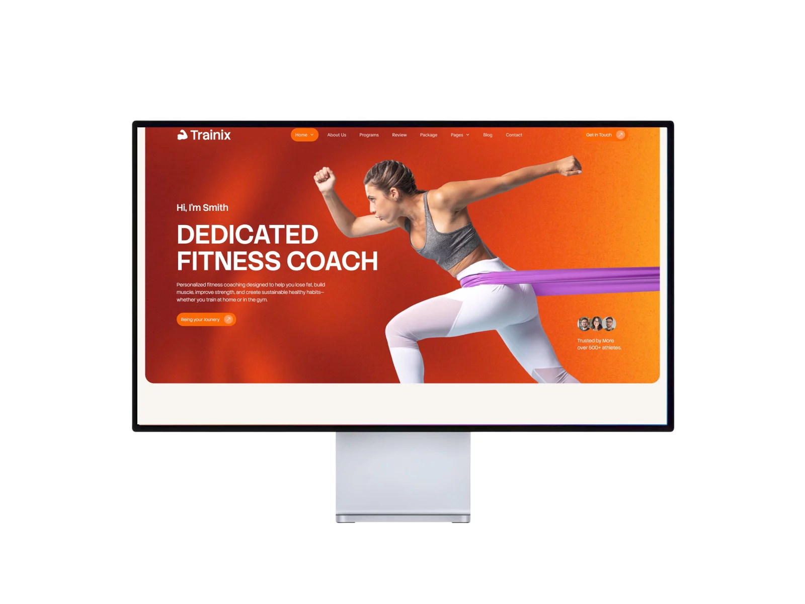 Tranix Fitness Coach: Responsive Health Website Template