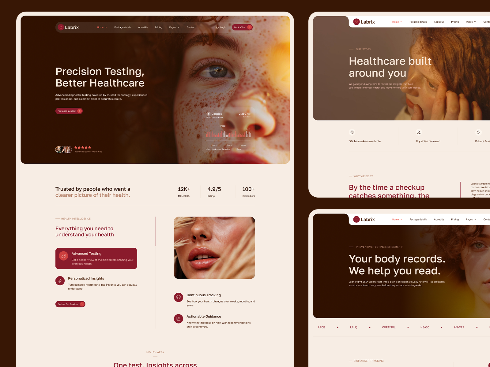 Labrix Lab Test — Website Template for Framer